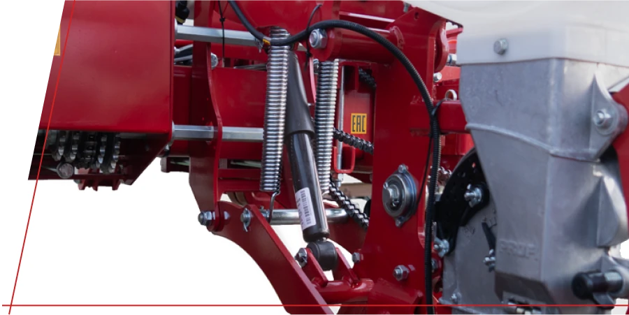 Амортизация секции — точност на сеитбата на неравномерно поле